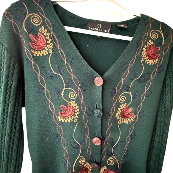 Vintage Carole Little Sweater DressWool Blend Long Sleeve Sweater Dress Sz Small - Picture 4 of 7